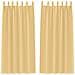 Tende con tende 2 pcs Beige Poliestere - Foto miniatura 1