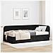 Cornice del letto ad angolo Nero 90 x 190 cm Velluto - Foto miniatura 2