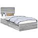 Letto con Contenitore con testiera Grigio Sonoma 90 x 200 cm - Foto miniatura 1