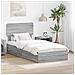 Letto con Contenitore con testiera Grigio Sonoma 90 x 200 cm - Foto miniatura 2
