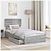 Letto con Contenitore con testiera Grigio Sonoma 90 x 200 cm - Foto miniatura 3