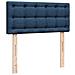 Struttura Letto Pouf con Materasso Blu 80x200 cm in Tessuto - Foto miniatura 8