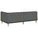 Cornice del letto ad angolo Grigio scuro 100 x 200 cm Tessuto - Foto miniatura 7
