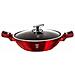 BH-7110 Pentola wok in granito metallizzato bordeaux 28 cm - Foto miniatura 1