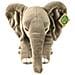 Peluche Elefante Africano 28cm Realistico Ultra Morbido In Materiale Ecologico, Grigio - Foto miniatura 4
