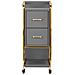 CARRELLO PARRUCCHIERE Solo oro-grigio - Foto miniatura 4