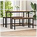 Panchina da pranzo 2 pcs Legno vecchio 100 x 32,5 x 48,5 cm - Foto miniatura 2