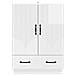 Credenza Bianco Lucido 66 x 34,5 x 92 cm Legno ingegnerizzato - Foto miniatura 3