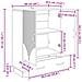 Credenza Bianco Lucido 66 x 34,5 x 92 cm Legno ingegnerizzato - Foto miniatura 7