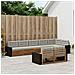 Set di divani da esterno 8 pcs Naturale e Grigio Chiaro - Foto miniatura 3