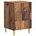 Comodino Legno antico 43 x 39,5 x 66,5 cm Legno ingegnerizzato - Foto miniatura 1