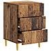 Comodino Legno antico 43 x 39,5 x 66,5 cm Legno ingegnerizzato - Foto miniatura 2