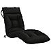 Cuscino per Lettino VIANEN 100% Poliestere Nero 200 x 60 x 8 cm - Foto miniatura 1