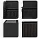 Set di divani 6 pz Nero Rattan sintetico e Acciaio - Foto miniatura 5