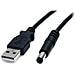 Cavo di alimentazione USB a spina 5,5mm - Connettore barrel Jack di tipo M - 5V DC - 91 cm - Foto miniatura 1