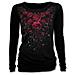 Spiral - Blood Rose - Baggy Top Black (Top Donna Tg. XL)  - Foto miniatura 1
