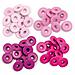 Occhielli Colore Rosa, Standard Size, 60 Pz - Foto miniatura 1