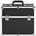Valigia per Cosmetici 38x23x34 cm Nera in Alluminio - Foto miniatura 3