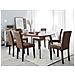 Set Di 2 Sedie Da Pranzo In Finta Pelle Marrone Vintage Broadway - Foto miniatura 15