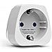 Viaggi Blue Schuko Netzadapter Euuk Reisestecker Von Europa Nach Italien Adattatore Universale Da Viaggio. 7 Cm. Bianco (weiss)  - Foto miniatura 2