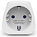 Viaggi Blue Schuko Netzadapter Euuk Reisestecker Von Europa Nach Italien Adattatore Universale Da Viaggio. 7 Cm. Bianco (weiss)  - Foto miniatura 5