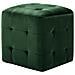 Pouf 2 pz Verde 30x30x30 cm in Velluto - Foto miniatura 3