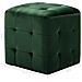 Pouf 2 pz Verde 30x30x30 cm in Velluto - Foto miniatura 6