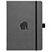 Simboli D5008gy Wildlife Media A5 Hardcover Notebook - Pu Leather Microforato 100gsm Crema Pages Tasca Interna Elastico Di Chiusura Portapenne Segnalibro (foderato Grigio Elefante)  - Foto miniatura 7