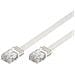 Cavo Patch U / Utp Cat6, Piatto, 5 M, 250 Mhz, Bianco - Foto miniatura 1