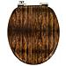 Sedile Wc Copri Vater Universale Frizionato Fantasia In Mdf Chiusura Rallentata *** Fantasia : Brown Wood - Foto miniatura 2