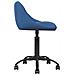 Sedia Da Ufficio Blu In Velluto - Foto miniatura 3
