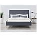 Riverside Struttura Letto In Velluto Grigio E Ottone 140x190 Cm - Foto miniatura 6