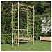 Panca da Giardino con Pergola 116 cm in Bambù - Foto miniatura 1