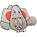 Tenda Gioco Bambini Elefante Grigio 250 Palline 174x86x101 Cm - Foto miniatura 2