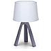 Aigostar Lampada Da Tavolo Comodino Moderna In Finto Legno Resina Paralume In Tessuto - Legno Chiaro - Foto miniatura 1