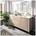 Credenza Avez, Buffet Da Soggiorno, Madia Moderna Da Salotto A 3 Ante, 155x43h75 Cm, Rovere E Bianco - Foto miniatura 1