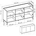 Credenza Avez, Buffet Da Soggiorno, Madia Moderna Da Salotto A 3 Ante, 155x43h75 Cm, Rovere E Bianco - Foto miniatura 3