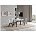Tavolo Allungabile 70x110/194 Cm Ghibli Telaio Antracite - Bianco Frassino - Foto miniatura 4