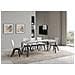 Tavolo Allungabile 70x110/194 Cm Ghibli Telaio Antracite - Bianco Frassino - Foto miniatura 5