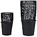 Set Di 2 Vasi Per Piante Chelone Rattan Sintetico 26/34 Cm Nero - Foto miniatura 3