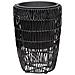 Set Di 2 Vasi Per Piante Chelone Rattan Sintetico 26/34 Cm Nero - Foto miniatura 4