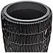 Set Di 2 Vasi Per Piante Chelone Rattan Sintetico 26/34 Cm Nero - Foto miniatura 5