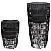 Set Di 2 Vasi Per Piante Chelone Rattan Sintetico 26/34 Cm Nero - Foto miniatura 6