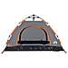Tenda Campeggio 2 Persone Grigio e Arancione a Rilascio Rapido - Foto miniatura 3