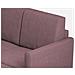 Divano Karay 2 Posti Medio (due Sedute Da 70cm) + Pouf Misure Esterne L. 158 P. 145 Colore Prugna - Foto miniatura 2