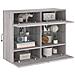 Mobile TV a Parete con Luci LED Grigio Sonoma 78,5x30x60,5 cm - Foto miniatura 2