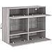 Mobile TV a Parete con Luci LED Grigio Sonoma 78,5x30x60,5 cm - Foto miniatura 7