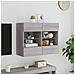 Mobile TV a Parete con Luci LED Grigio Sonoma 78,5x30x60,5 cm - Foto miniatura 9