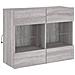 Mobile TV a Parete con Luci LED Grigio Sonoma 78,5x30x60,5 cm - Foto miniatura 10