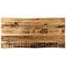 Piano Tavolo Bordi Vivi 90x40x3,8cm Legno Massello Mango Grezzo - Foto miniatura 1